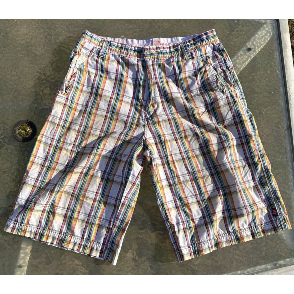Seven Souls Shorts Size 36 Multicolor Stripes White Base Color (8079)